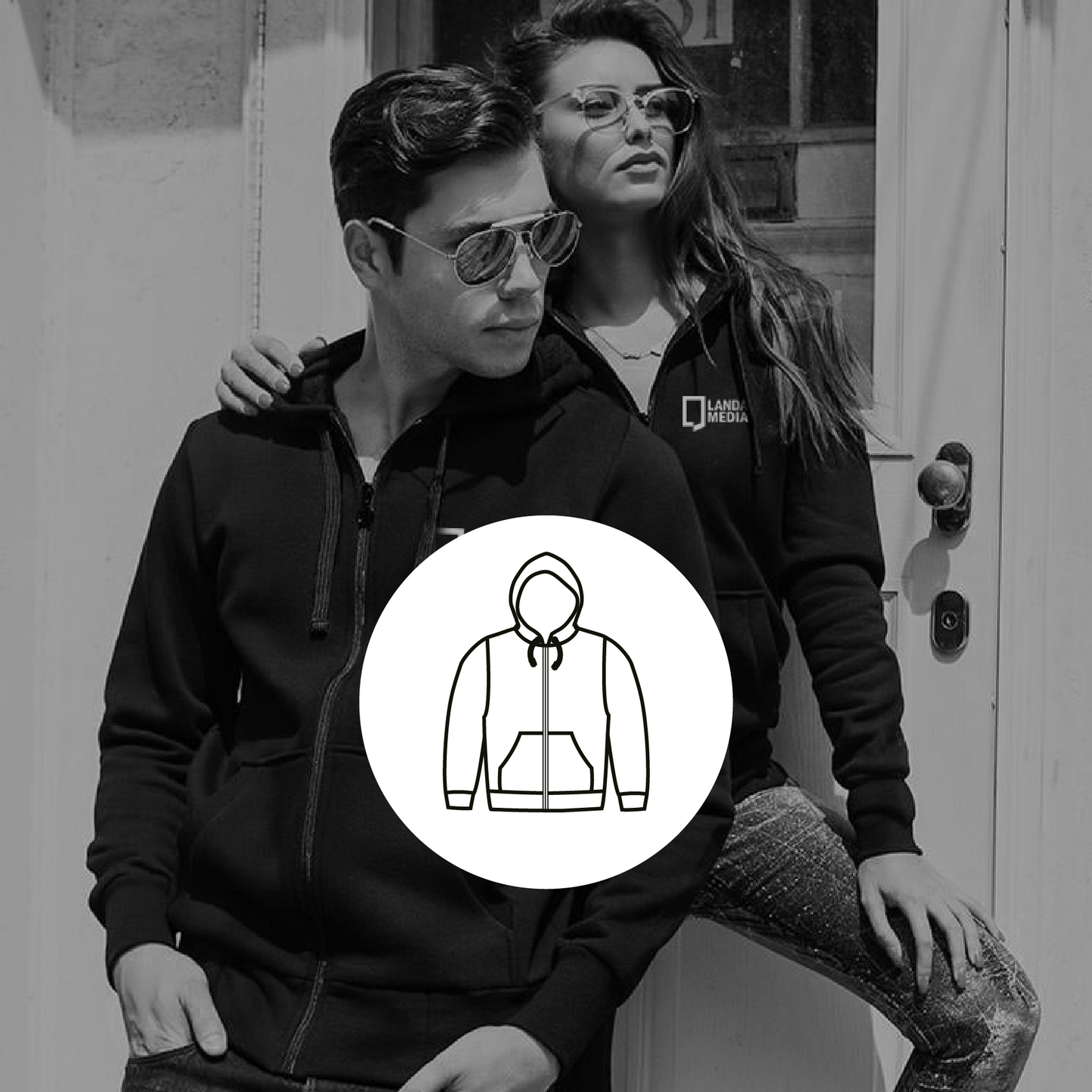 Sweatjacke m. Kapuze